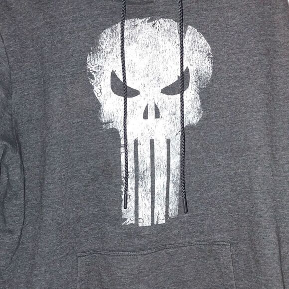 Marvel The Punisher Frank Castle Skull Comic Book Movie Jacket Hoodie Sweatshirt - Picture 2 of 5